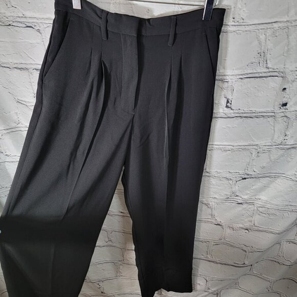 Jessica Simpson Black High Rise Wide Leg‎ Pleated Trouser Pants 10 Office Career - Picture 4 of 10